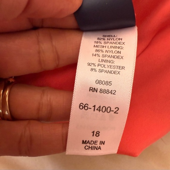 Bathing suits plus size 18  swimsuit for all orange  beach pool cruise - Picture 2 of 16